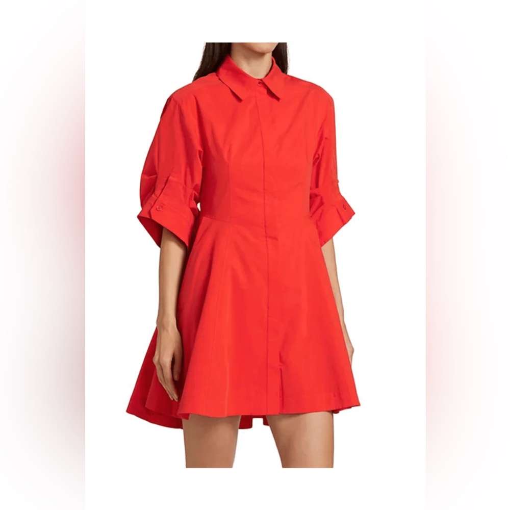 Simkhai Red Button-Up Dress